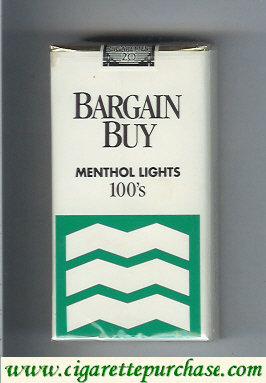 Bargain Buy Menthol Lights 100s cigarettes